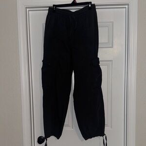 Aerie Women's Charcoal Wide Leg Pants